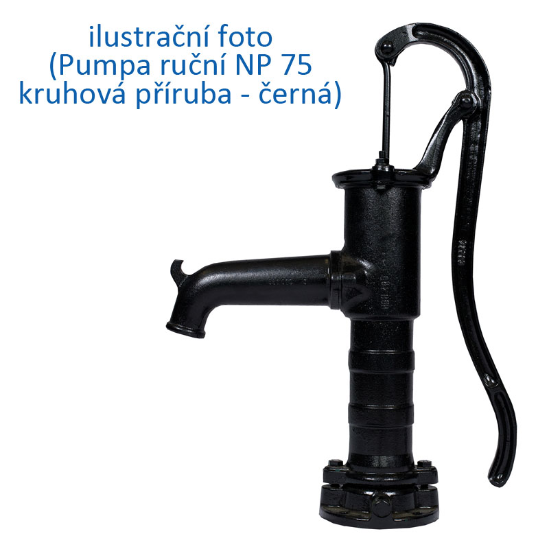 Pumpa ruční NP75 kruhová příruba - modrá